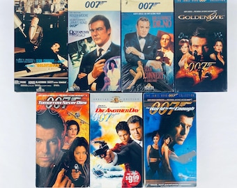 Películas clásicas de James Bond 007 en VHS: ¡Amplía tu colección!