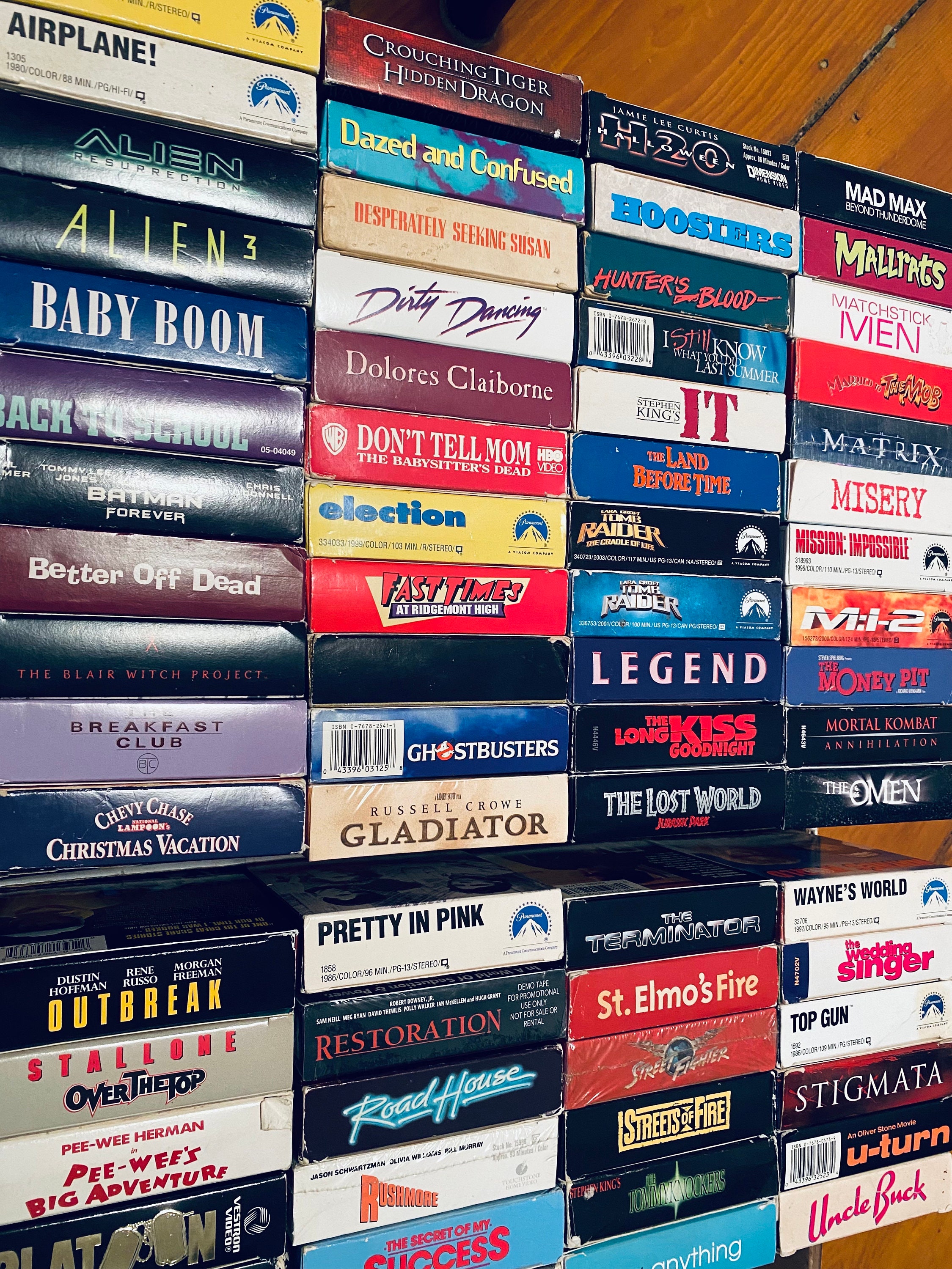 80s 90s VHS Movies, You Choose: Horror, Comedy, Cult