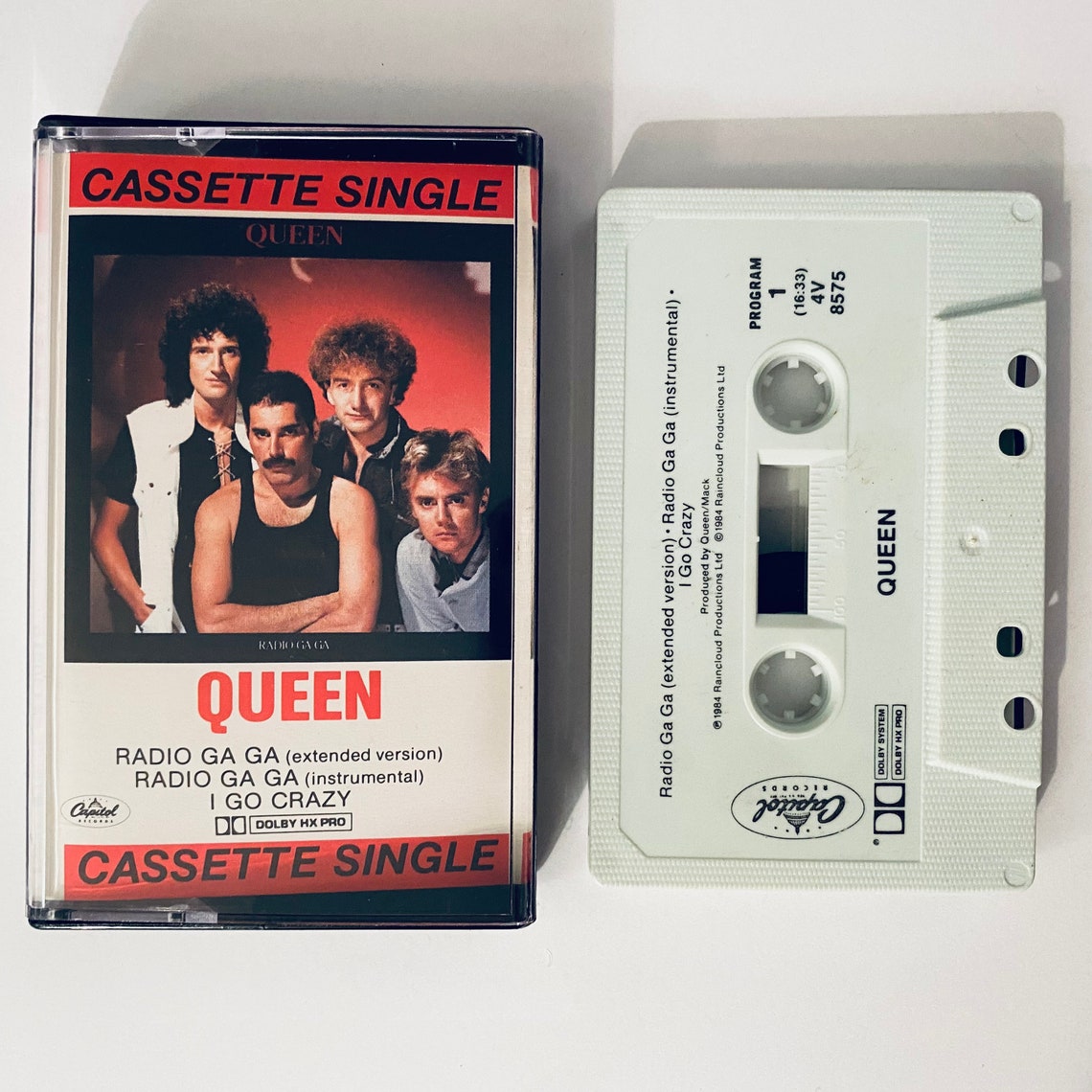 Queen Cassette Tape Single Radio Ga Ga 1984 Rare Queen Music Etsy