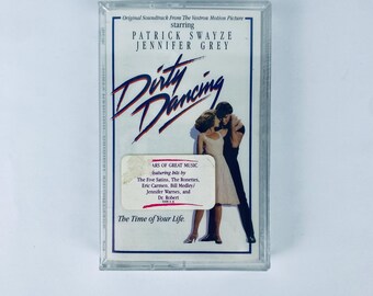 Cinta de casete de la banda sonora de Dirty Dancing, NUEVA, calcomanía publicitaria, 1987, ¡Me lo he pasado genial!, ¡Hallazgo poco común!