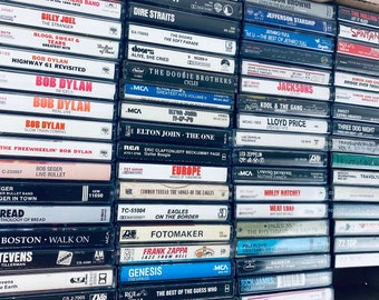 Rock You Pick Cassette Tapes, 70s, Eagles, Elton, Clapton, Doors, Led Zeppelin, Zappa, Pink Floyd, Skynyrd, Rolling Stones, Abba ALL TESTED!