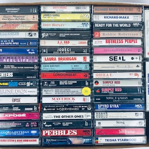 80s 90s Cassette Tapes, 5.50 EACH, Mix & Match: All Genres Pop Rock Hip Hop Alternative Metal Soundtracks - All Tested + Working!