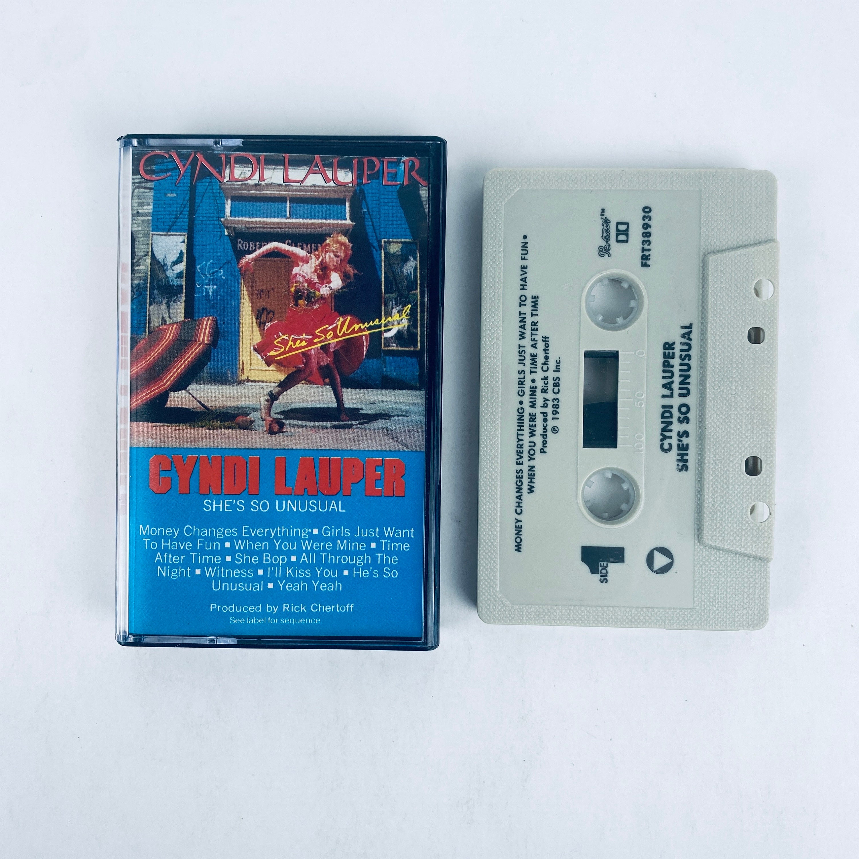 Cyndi Lauper She's so Unusual Cassette Tape TESTED WORKING Vintage