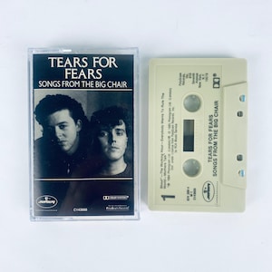 Tears for Fears Songs from the Big Chair Cassette Tape TESTED & WORKING Vintage 80s, New Wave, Everybody Wants to Rule the World, Shout!