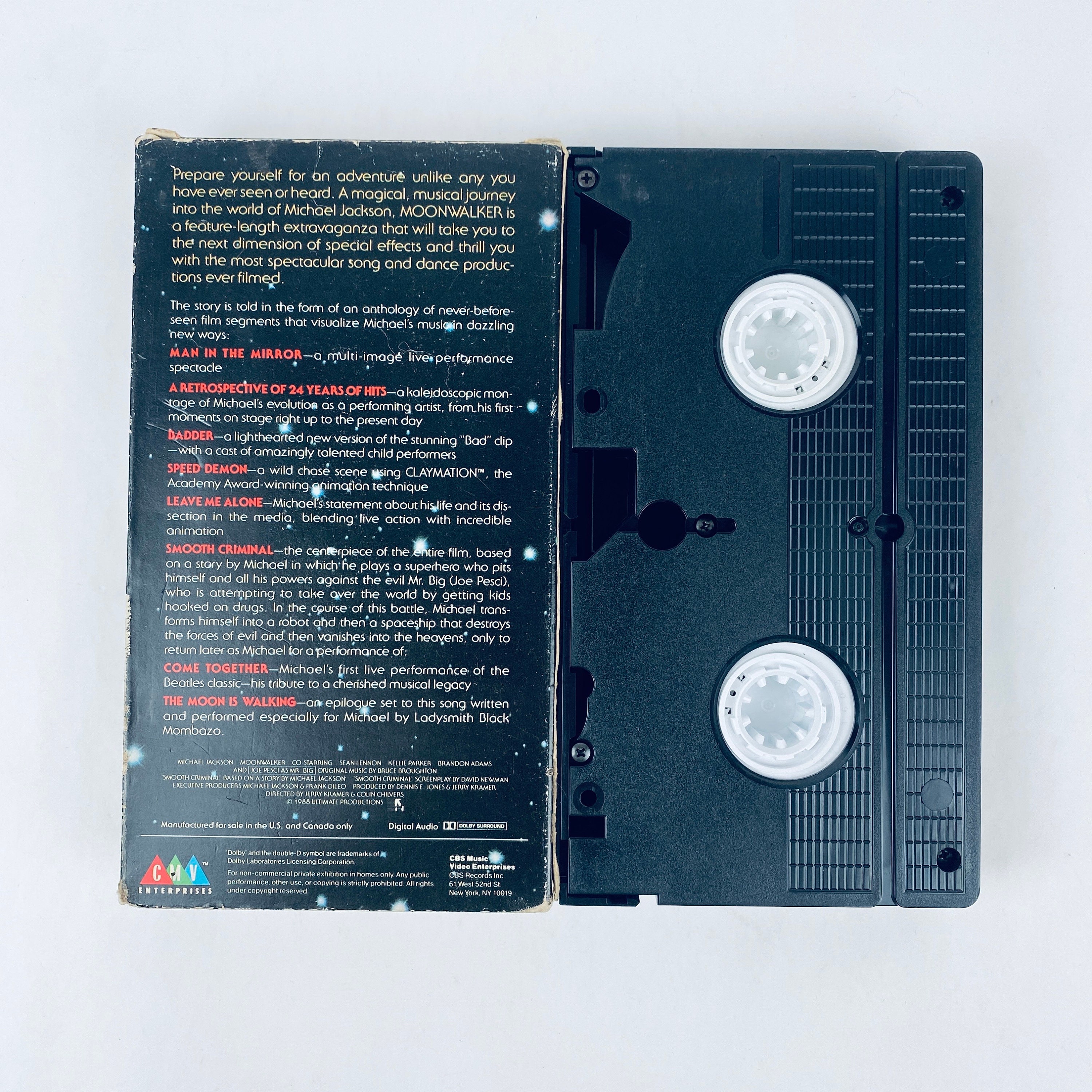 Michael Jackson Moonwalker VHS, 1988, Man in the Mirror