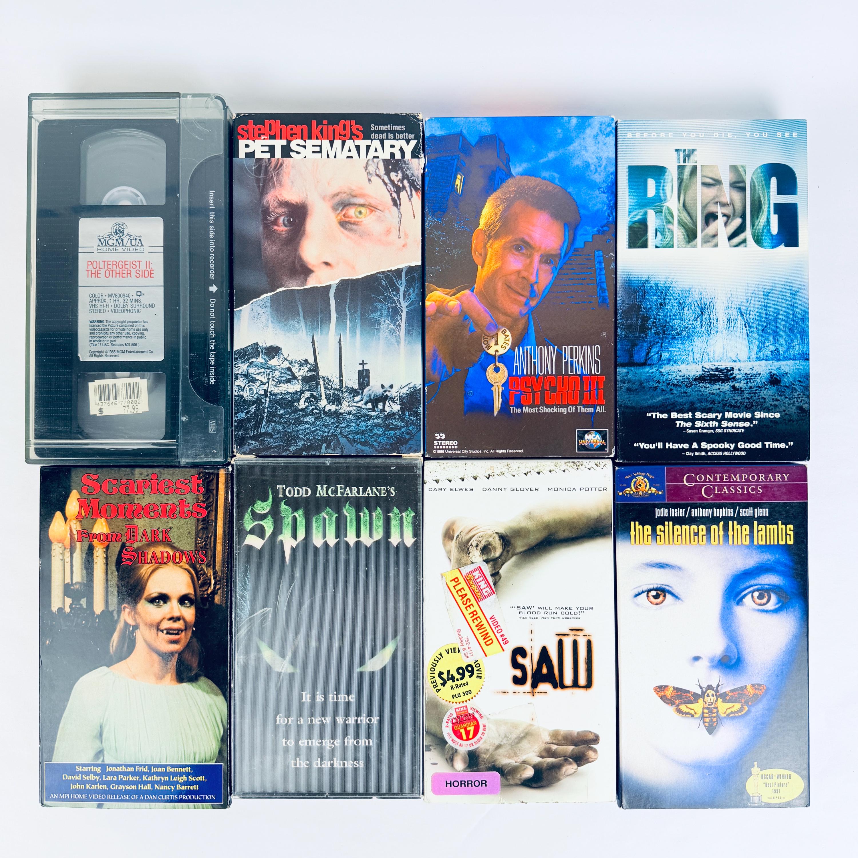 Horror Movies VHS, Build A Lot: Saw, Scream, Fright Night, Blair