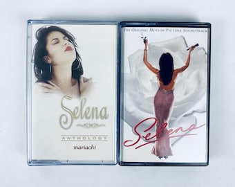 Lote de cintas de casete de Selena: banda sonora de la película Selena, antología de mariachis, raras, difíciles de encontrar, PROBADAS, ¡FUNCIONANDO!