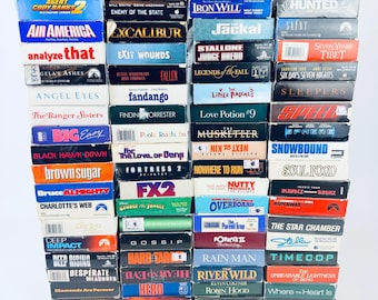 Vintage VHS, 80s 90s Movies - 5 bucks or less ALL TESTED: Sphere, Parent Trap, Hard Target, Cody Banks, Legends of the Fall, Benji, Fortress