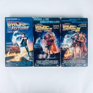 Back to the Future VHS Trilogy, Vintage 80s Comedy, Michael J Fox, Marty McFly, Christopher Lloyd, Biff, Future Franchise, TESTED & WORKING