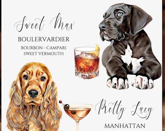 Pet Signature Drink Sign, Pet Signature Cocktail Sign, Cat Signature Drink Sign, Dog Signature Drink Sign, Pet Signature Drink Wedding