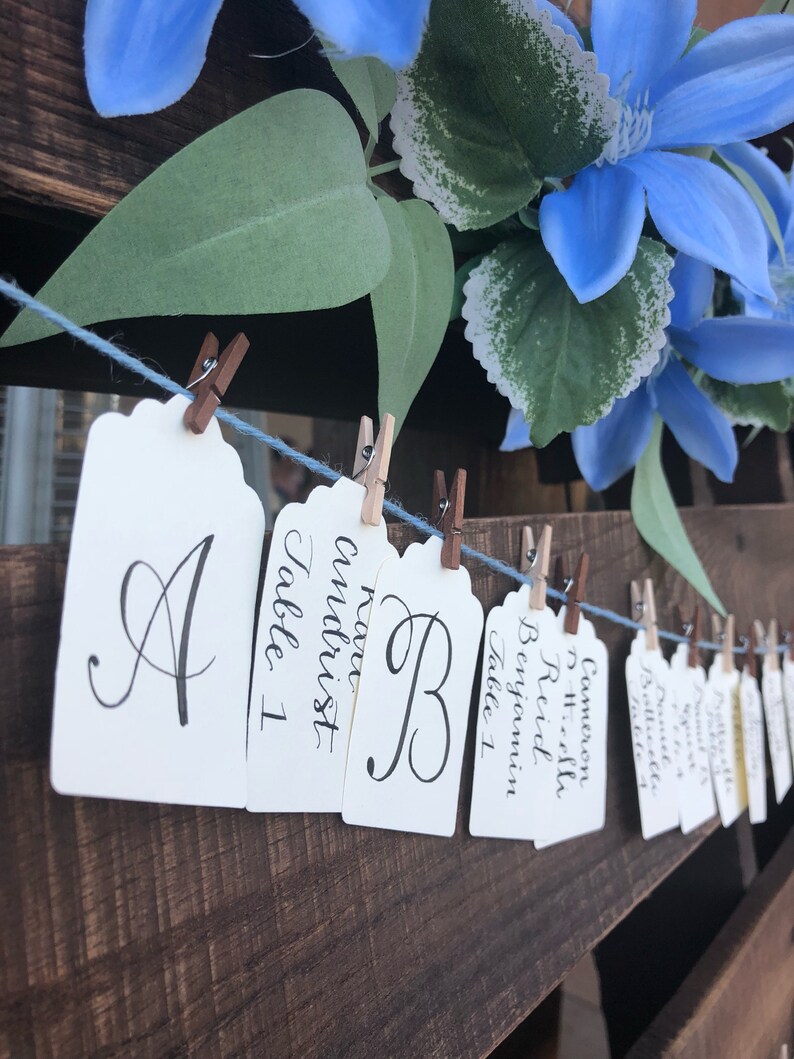 Tag Seating chart Etsy