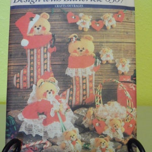 Butterick pattern 6307 Sweet teddies Christmas and nursery accessories