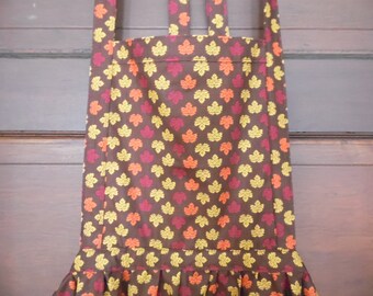 Autumn maple leaves women&#39;s bibbed autumn apron