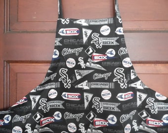 Retro Chicago White Sox barbecue apron