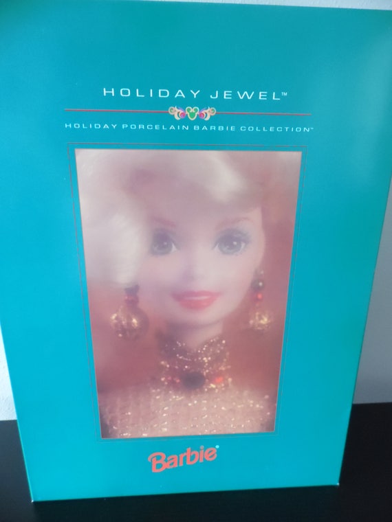 Holiday Jewel Porcelain Barbie 1995 Etsy UK