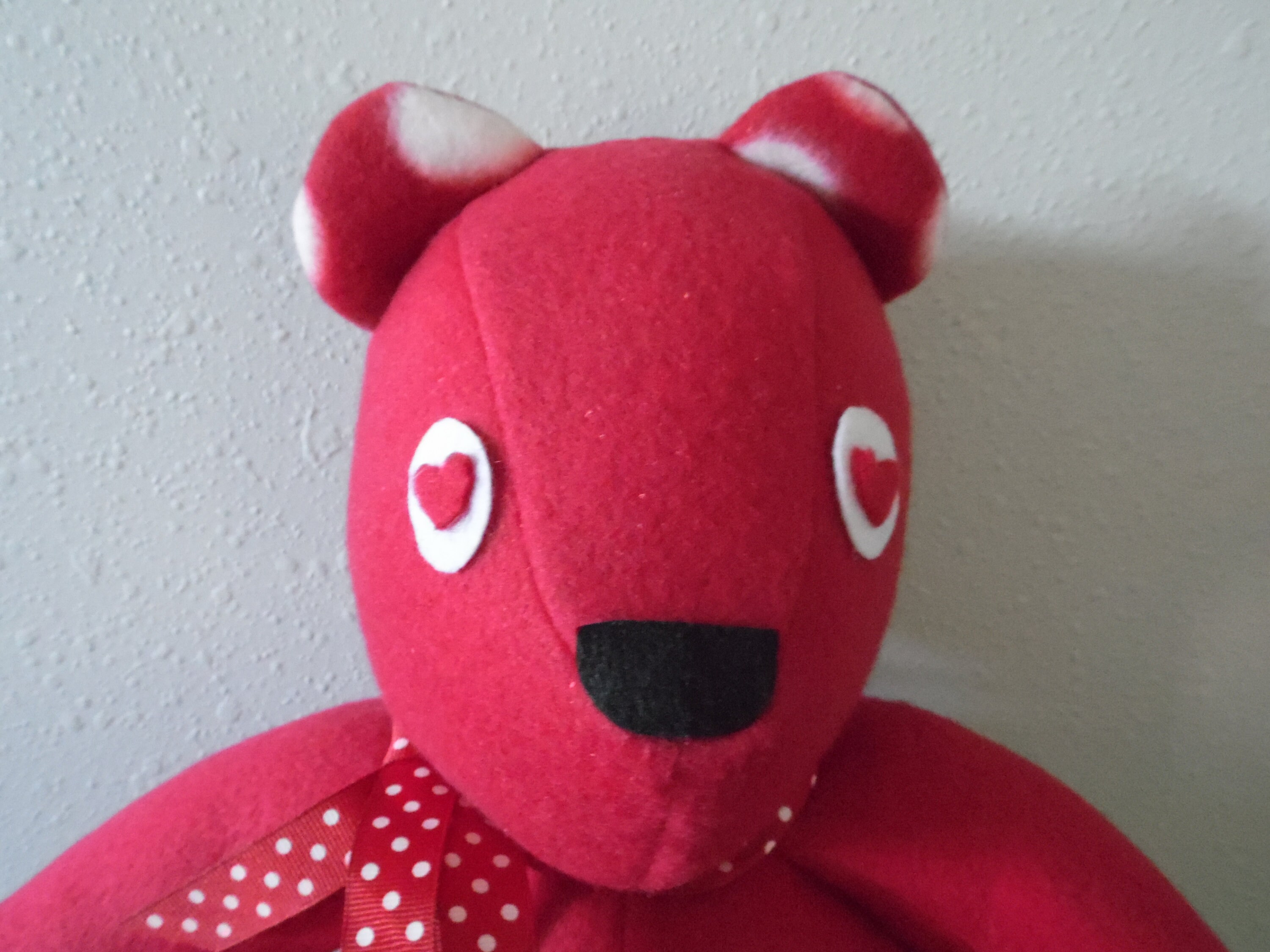 Oso De Peluche Rojo De 25 Cm Con Corazón Bordado Te Quiero – Regalo Romántico Para San Valentín