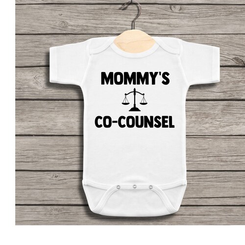 Mommy's Cocounsel Lawyer Baby Onesie® Gift for Lawyer Etsy