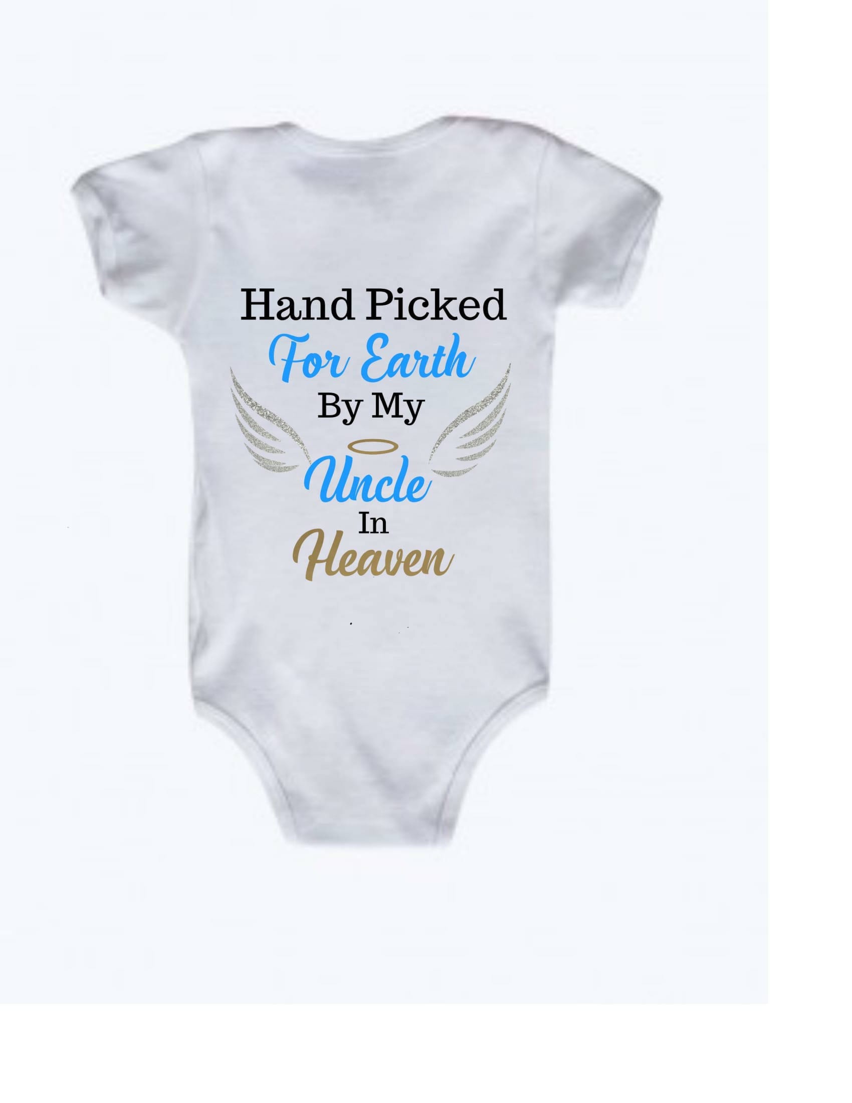 Handpicked For Earth By Uncle Auntie Heaven Baby Girl Boy Bodysuit Vest 290-291 