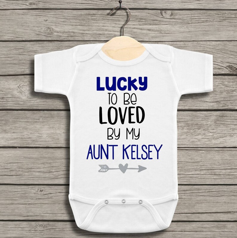 Gift from Aunt Bodysuit for Aunt Custom Aunt New baby Gift ...