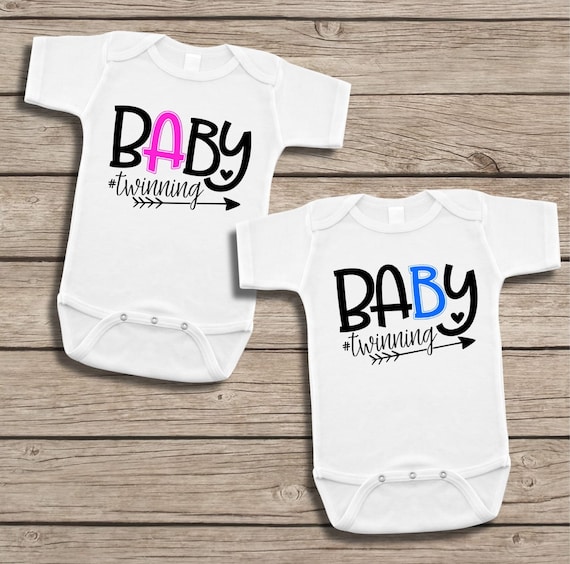 Bodysuits Gift for Twin Boys Includes 2 Bodysuits 3-6 Month Keep Calm