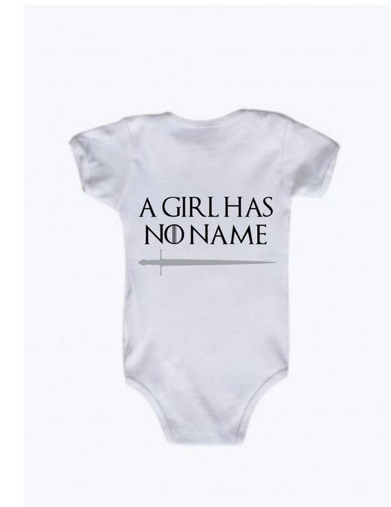 a girl has no name onesie