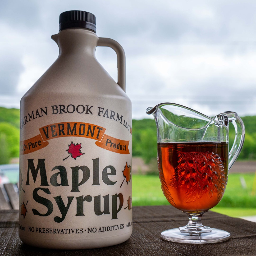 Half Gallon Maple Syrup Vermont Maple Syrup Gluten Free Vegan Sweets Etsy