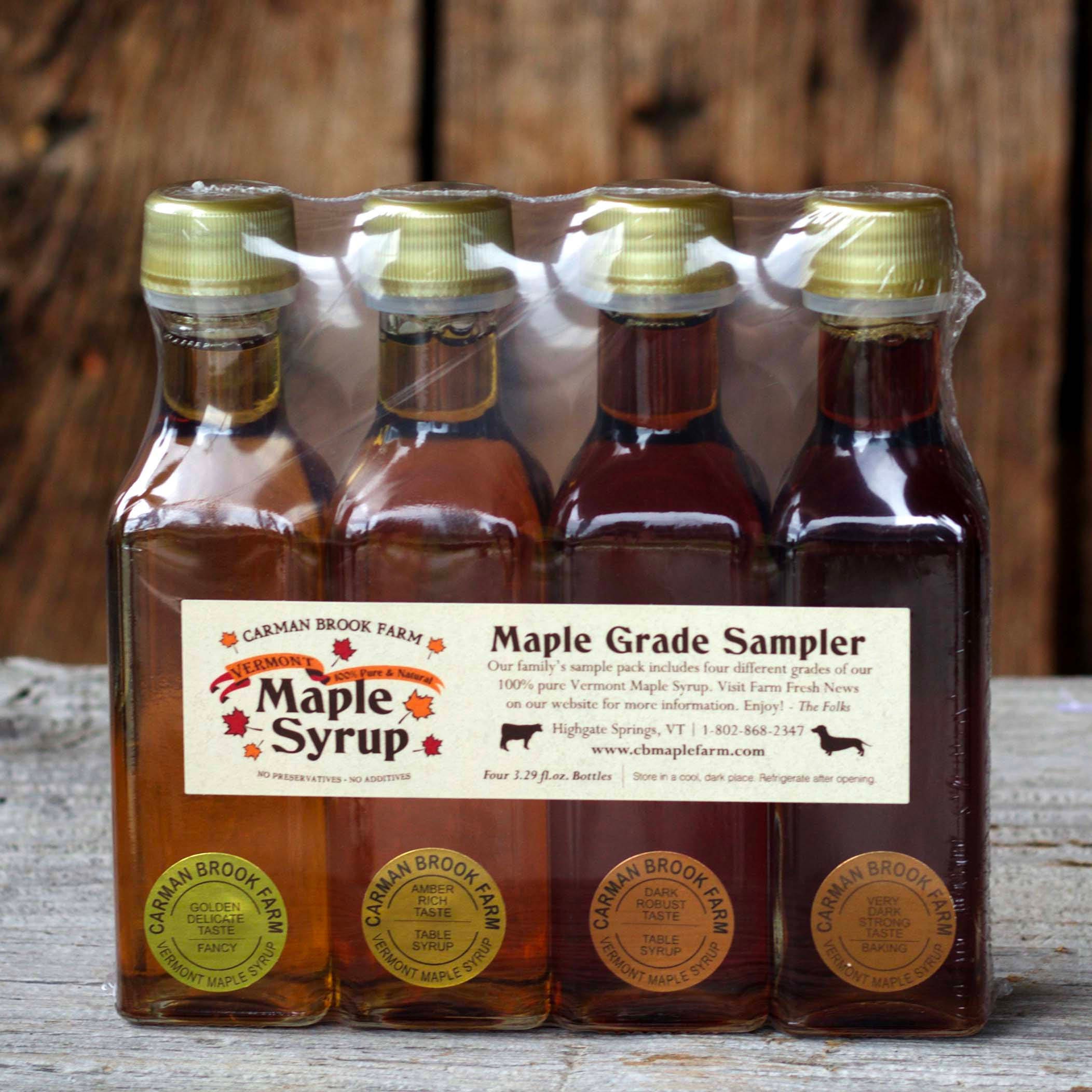 4 Pack Sampler Vermont Maple Syrup Sample Set Gift - Etsy Canada