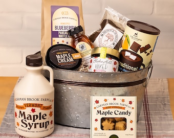 Vermont Gift Basket | Vermont Maple Syrup | Maple Candy | Food Gift Basket