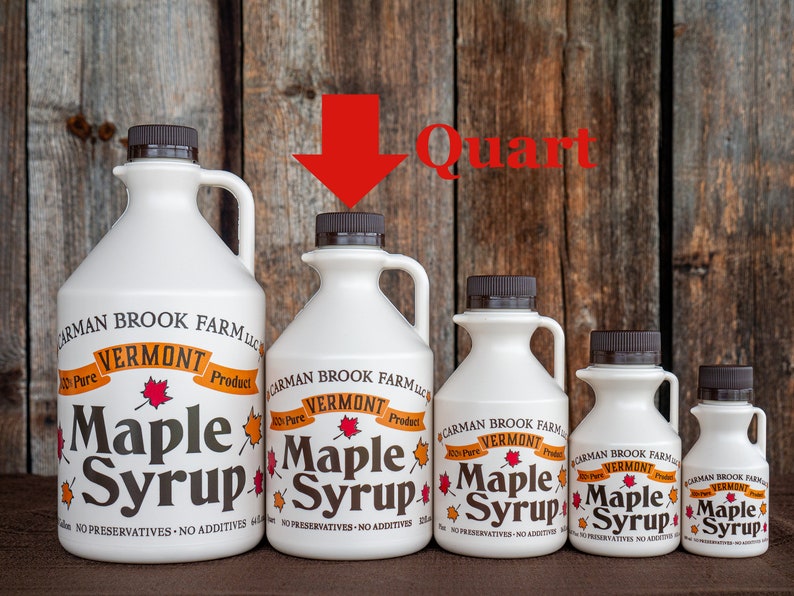Quart of Maple Syrup Vermont Maple Syrup Gluten Free Etsy