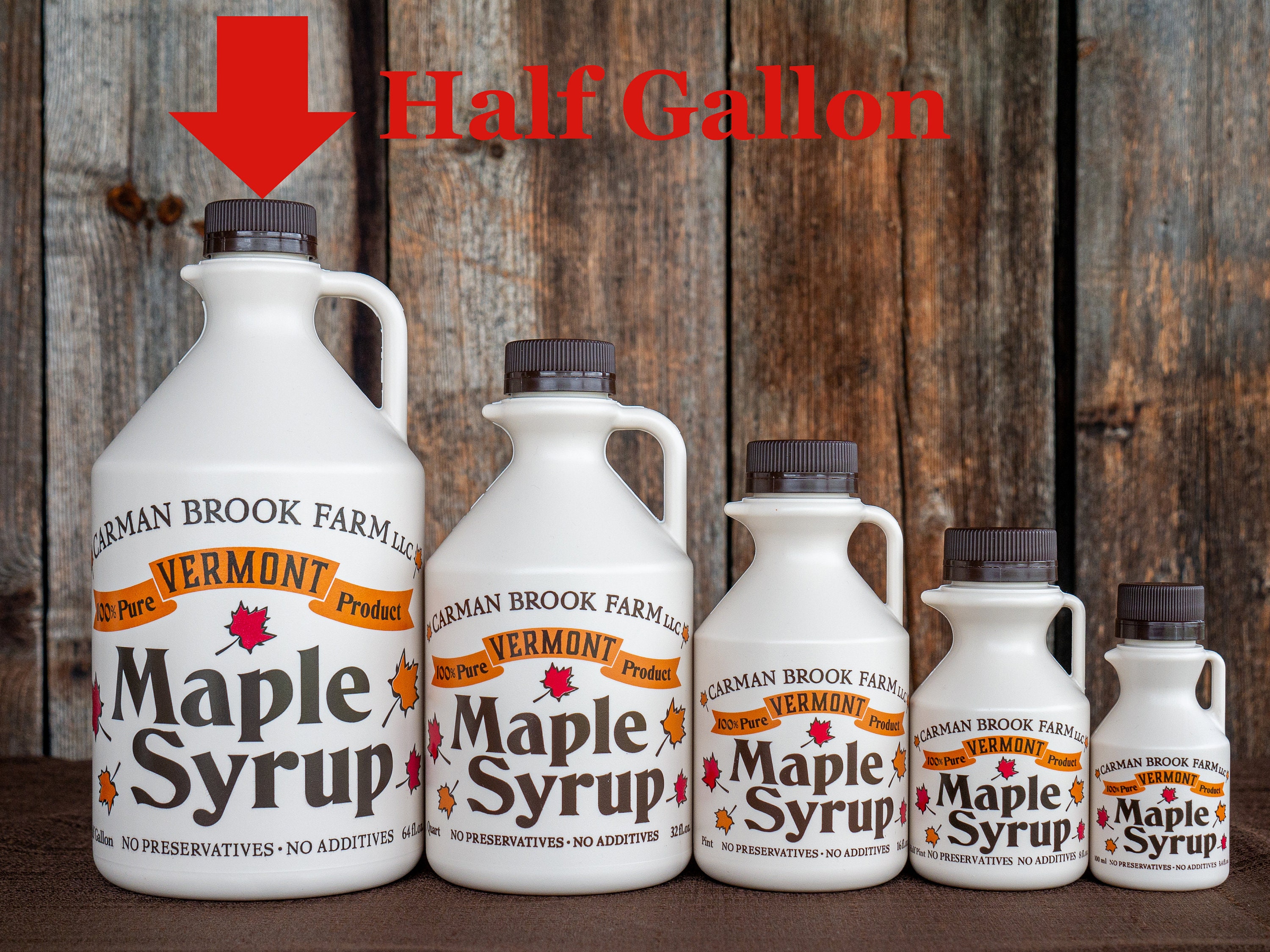 Half Gallon Maple Syrup Vermont Maple Syrup Gluten Free Etsy
