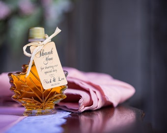 Personalized Wedding Favors (24) | Vermont Maple Syrup | Bulk Wedding Favors | Gluten Free | Vegan