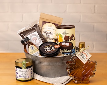 Farmhouse Gift Basket | Vermont Maple Syrup | Breakfast Basket | Food Gift Basket