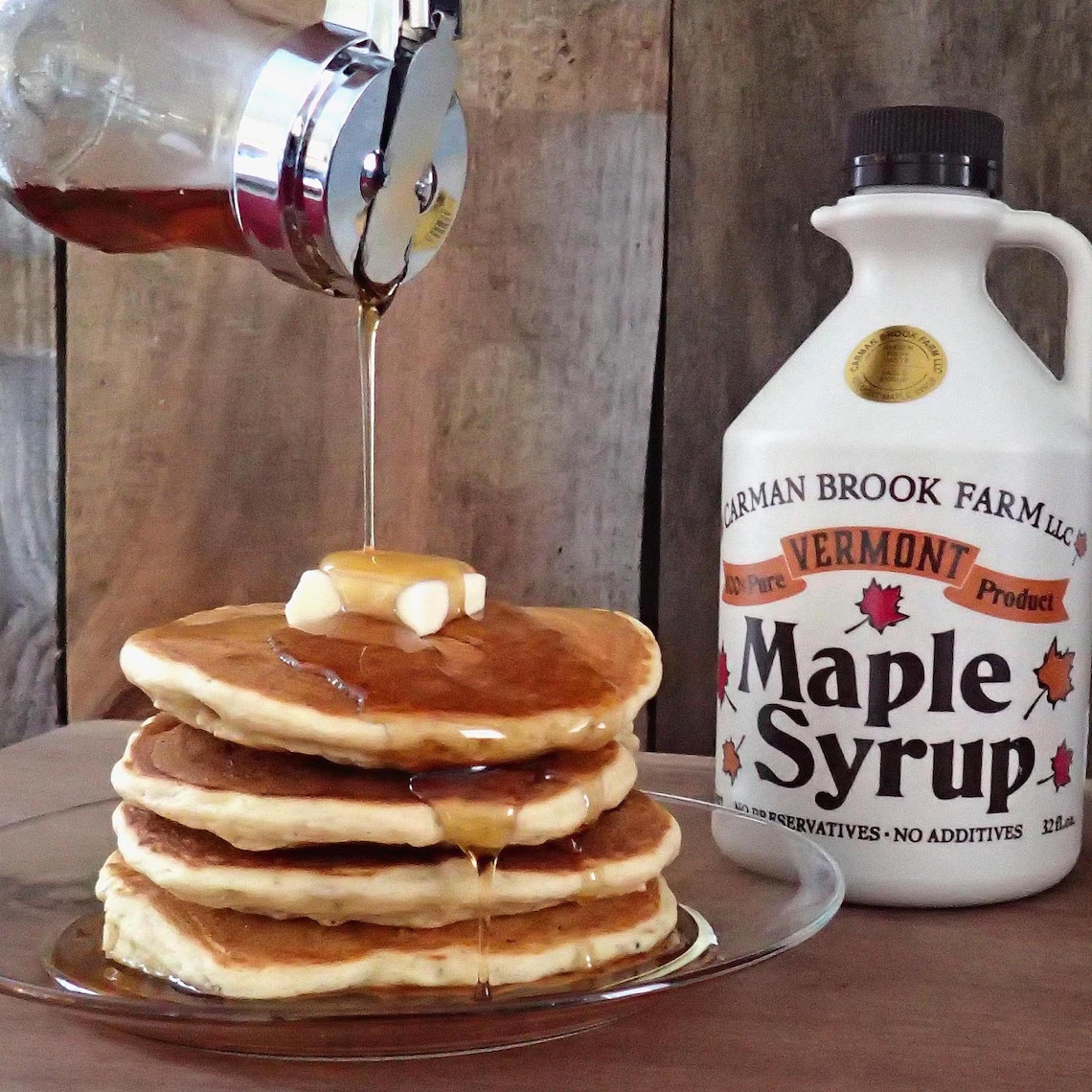 Quart of Maple Syrup & Pancake Mix Vermont Food Gift Etsy