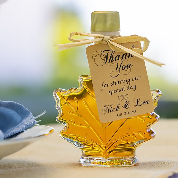 Rustic Wedding Favors (24) | Vermont Maple Syrup | Bulk Wedding Favors | Gluten Free | Vegan