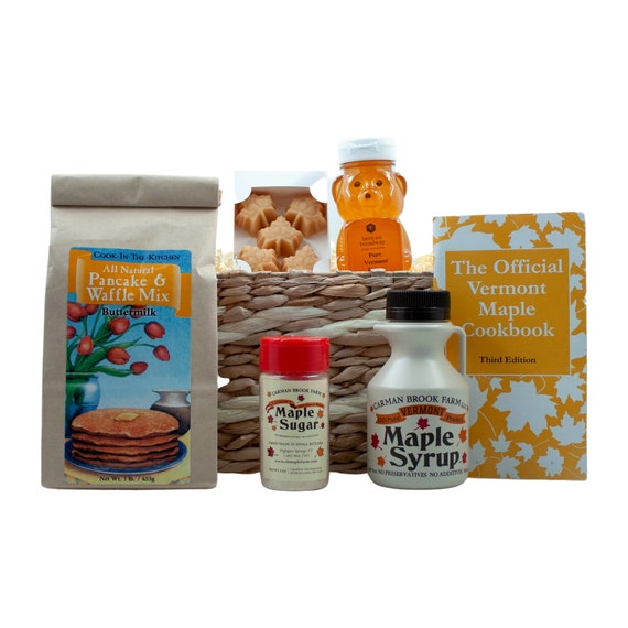 Snack Gift Basket Vermont Maple Syrup Vermont Gift Basket Etsy