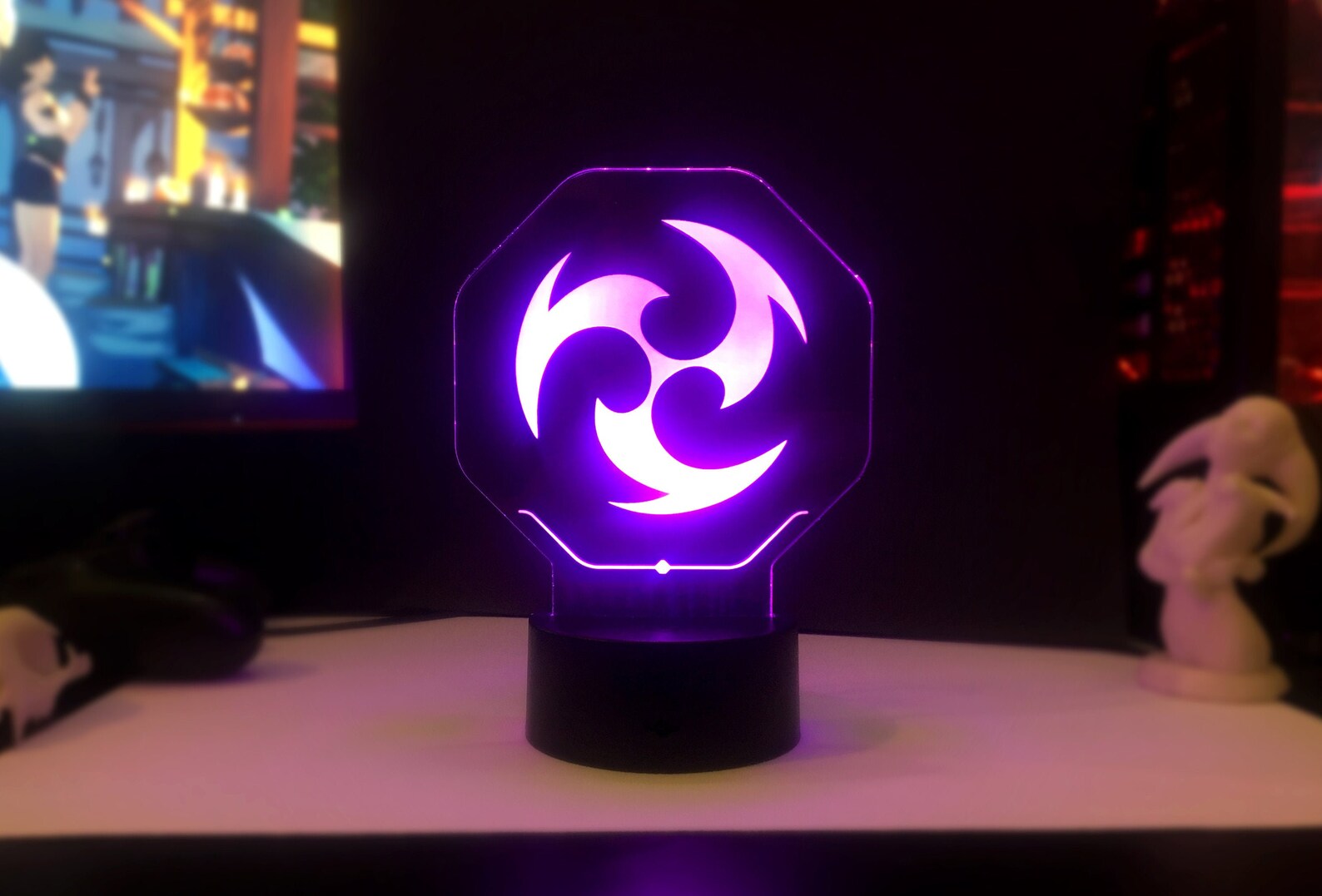 Genshin Impact Electro Element LED Lamp Genshin Impact RGB Etsy