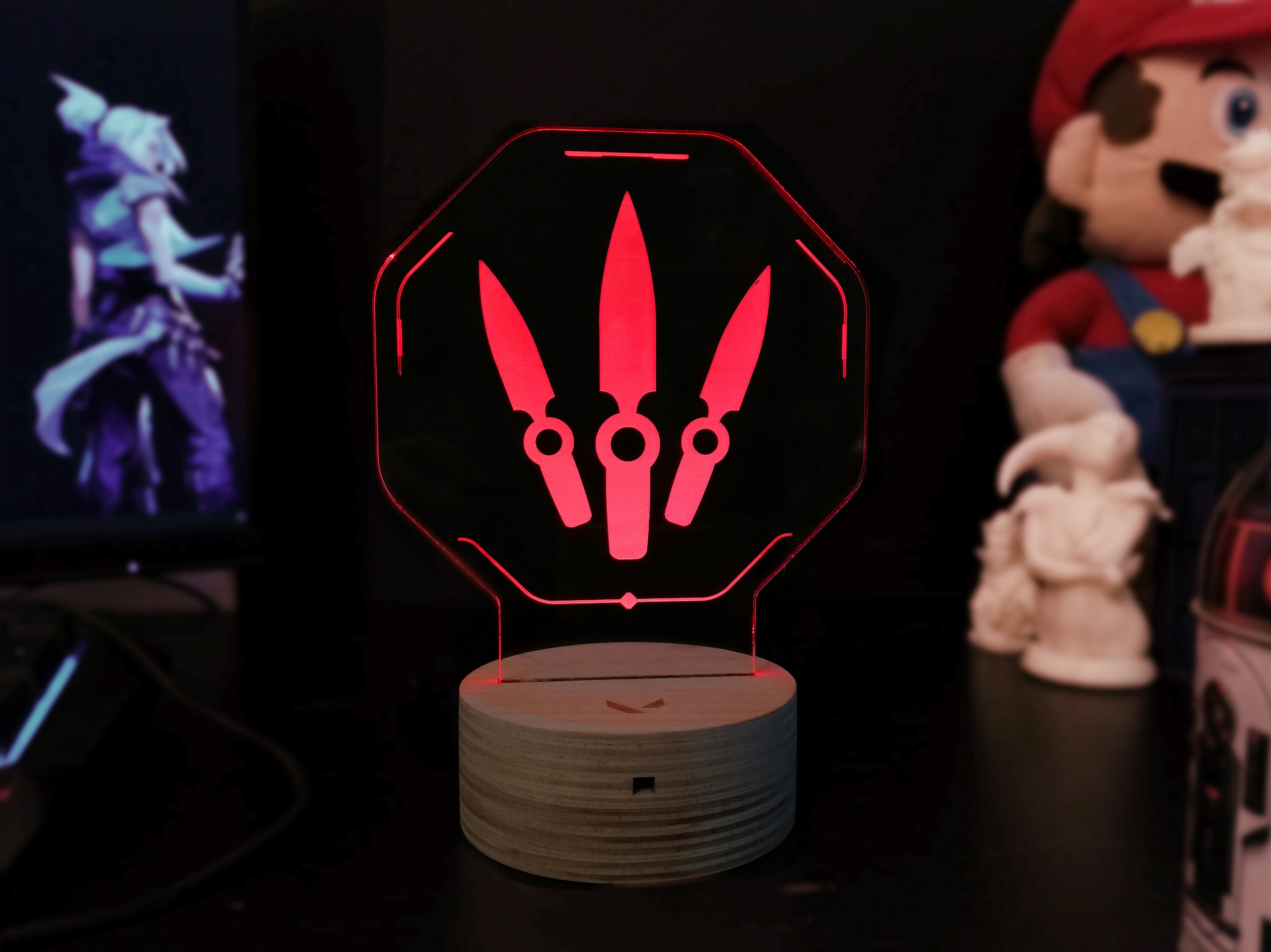 Valorant Jett Acrylic LED Lamp Jett Valorant RGB Lamp Etsy