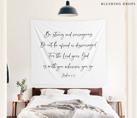 Christian Tapestry Bible Verse Tapestry Wall Hanging Faith  Etsy
