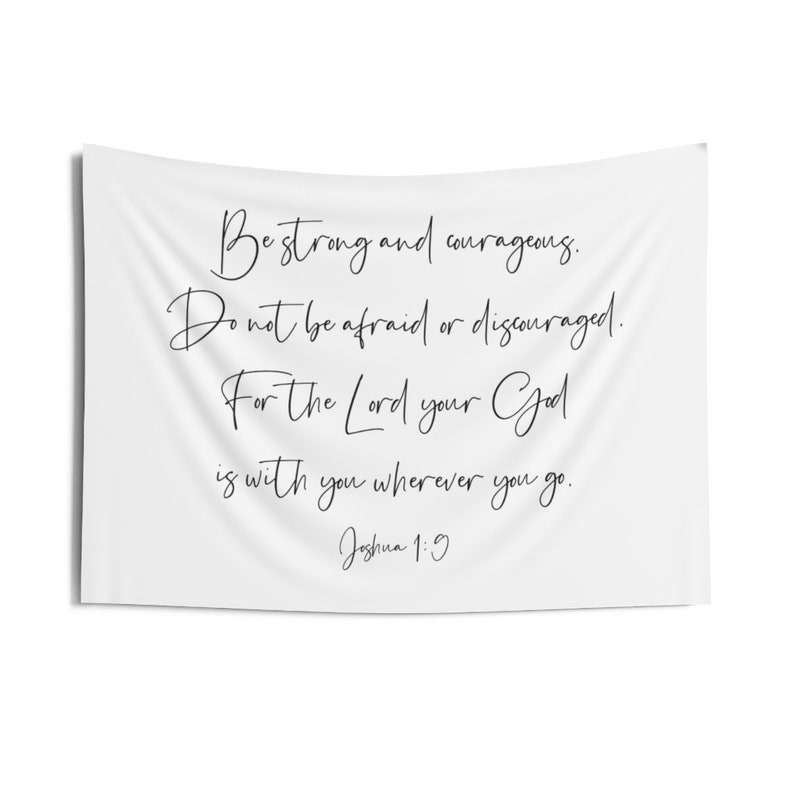 Christian Tapestry Bible Verse Tapestry Wall Hanging  Etsy