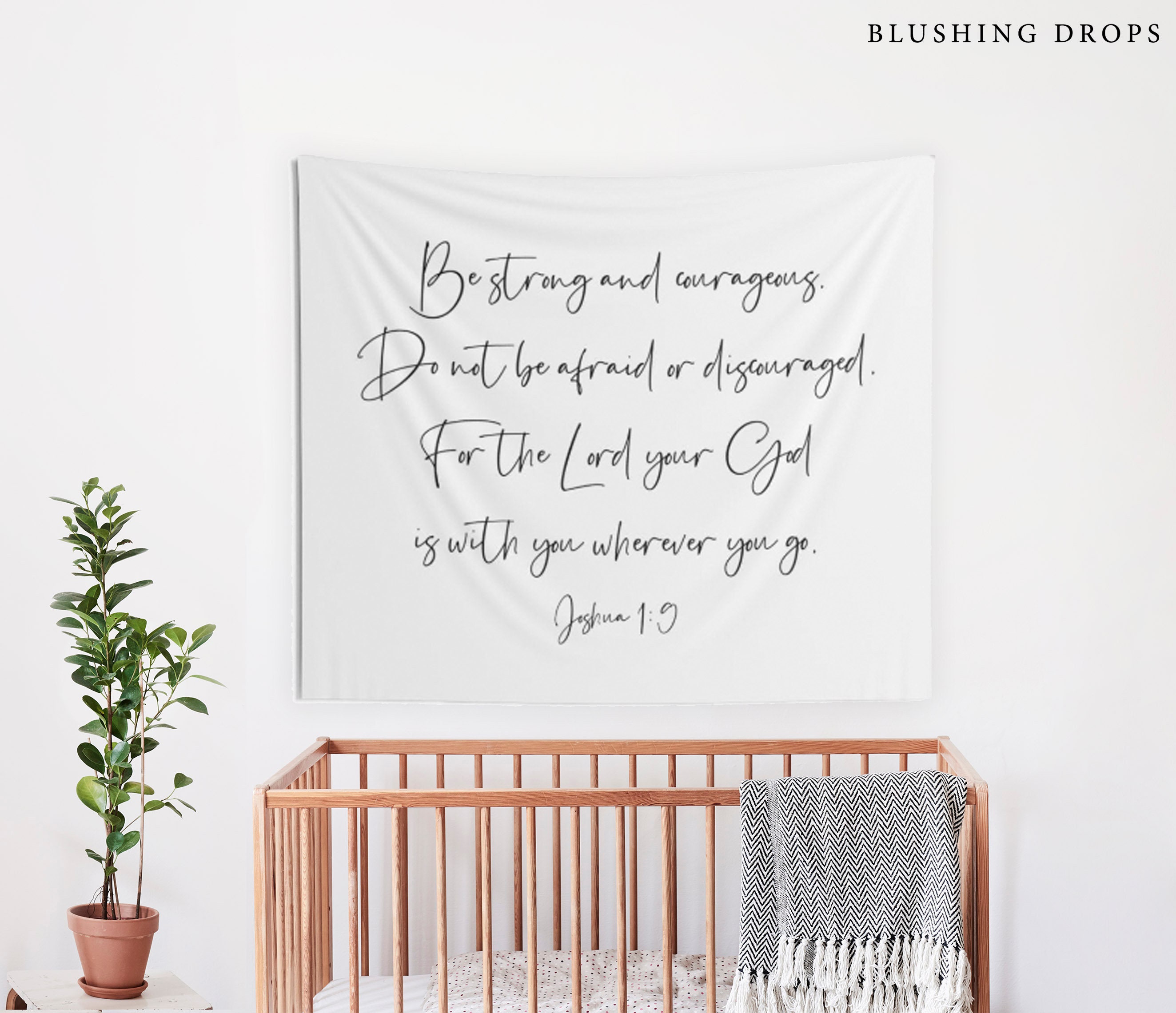 Christian Tapestry Bible Verse Tapestry Wall Hanging  Etsy