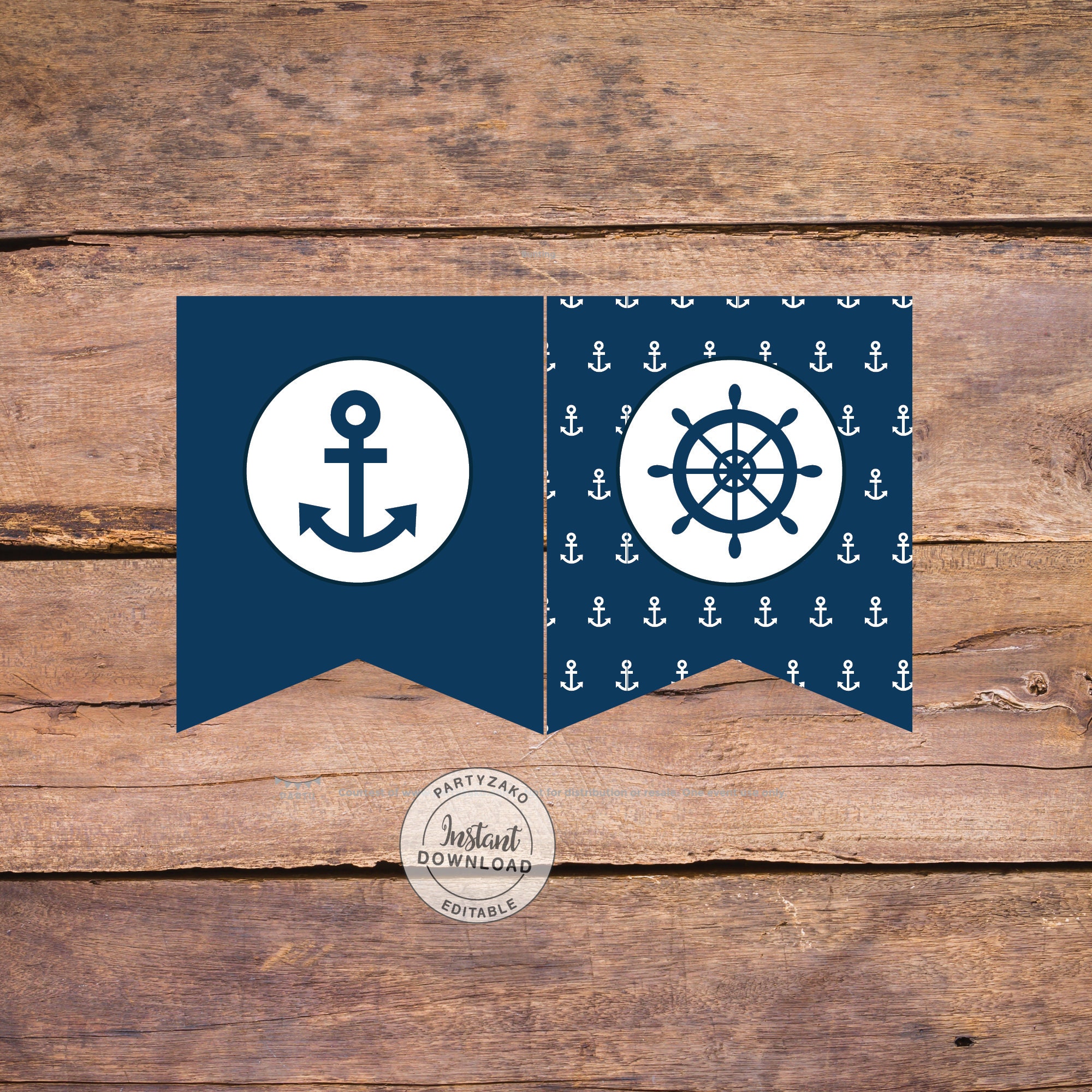 Nautical Banner Template