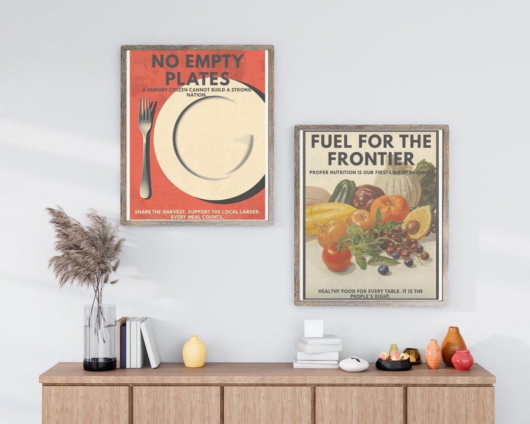 Food Insecurity - Vintage Style Public Health Poster (2 Variations) - Etsy