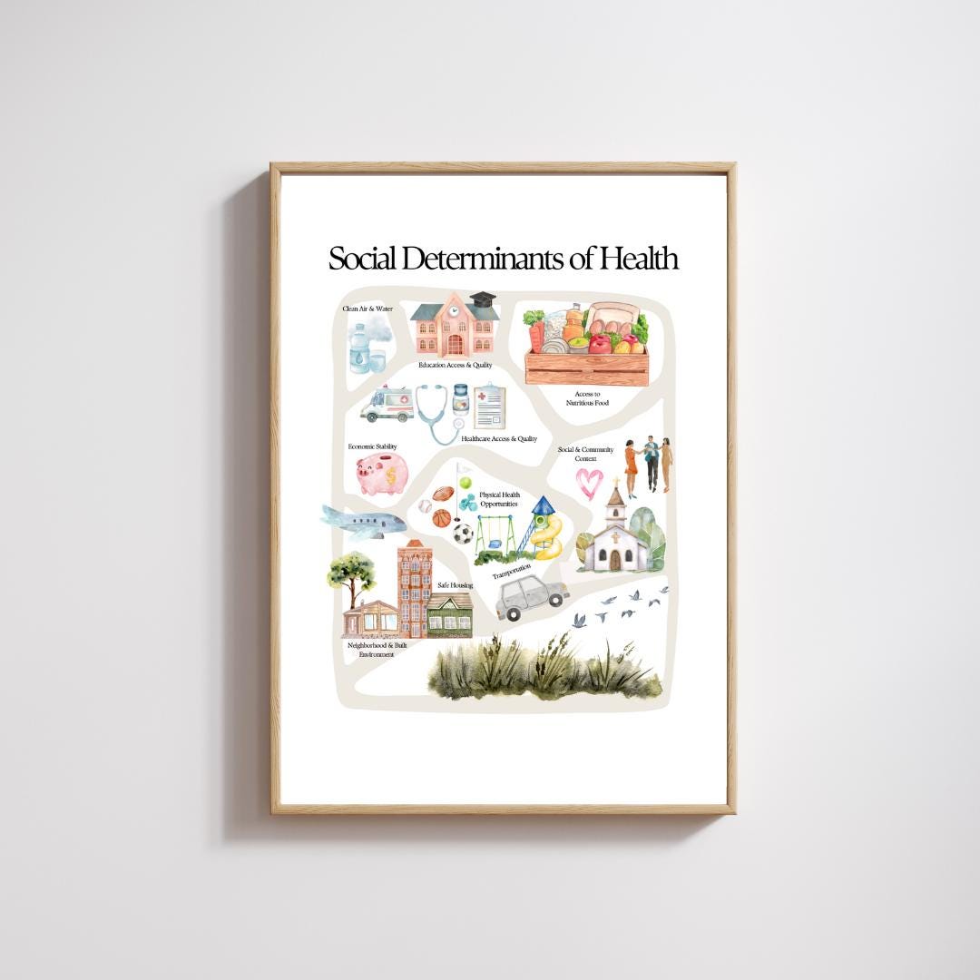 Social Determinants of Health Poster (3 Variations) - Etsy