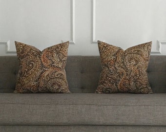 paisley throw pillows