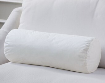 Pillow Insert - 9Dx32 Bolster Pillow Insert - Poly/Feather/Blend - Plankroad Home Decor
