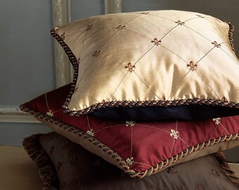 Fleur De Lis Pillow Etsy