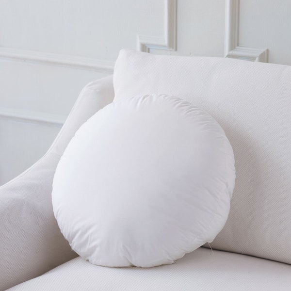Pillow Insert - 18Dx2 Round Pillow Insert - Poly/Feather/Blend - Plankroad Home Decor