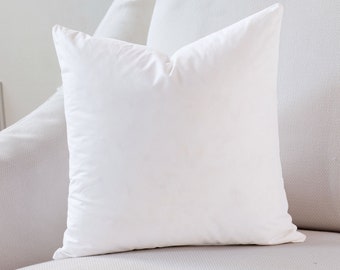 Pillow Insert - 20x20 Square Pillow Insert - Poly/Feather/Blend - Plankroad Home Decor
