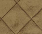Green Faux Silk Pin Tuck Window Fabric