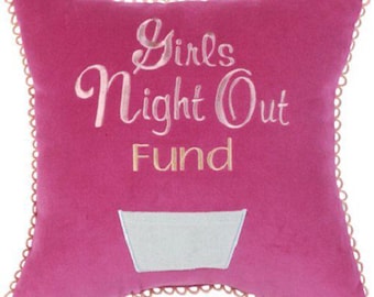 Hot Pink 100% Velvet Phrase Pillow 12x12